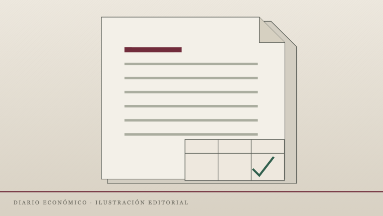 Ilustración editorial propia sobre fiscalidad