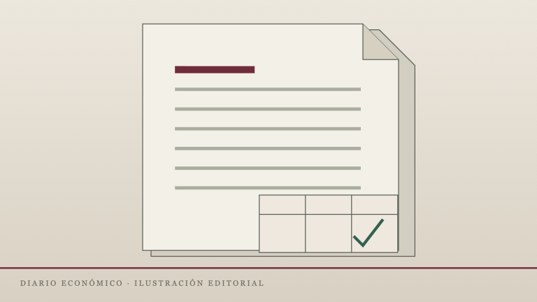Ilustración editorial propia sobre fiscalidad